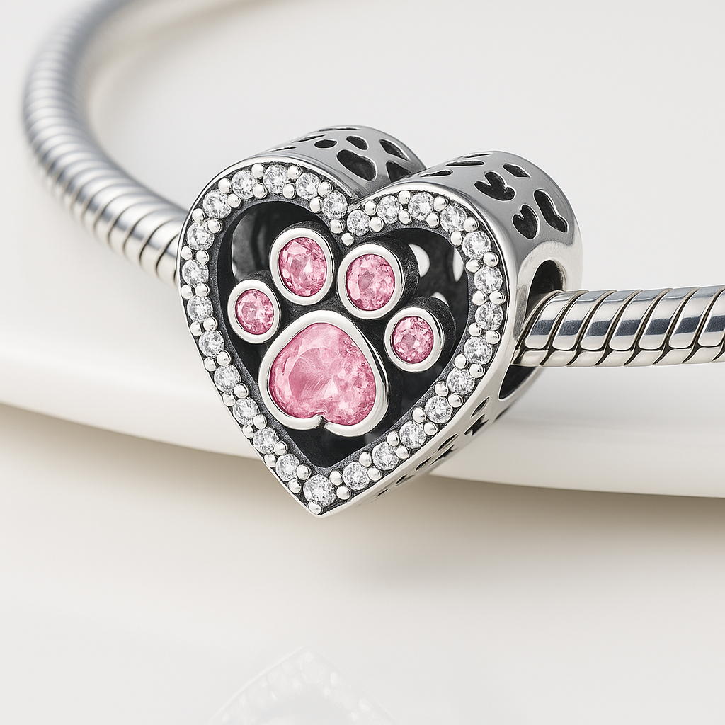 My Fur Baby Heart Charm