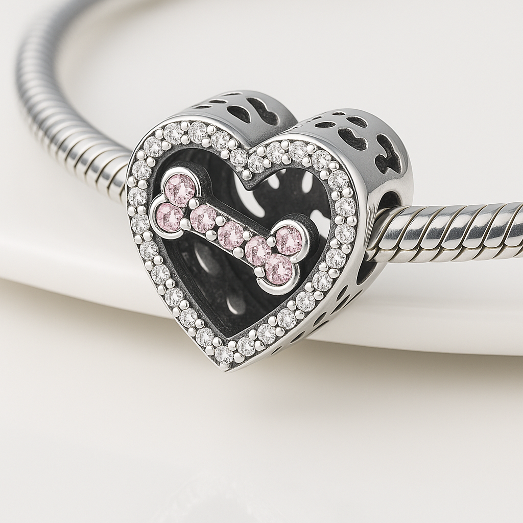 My Fur Baby Heart Charm